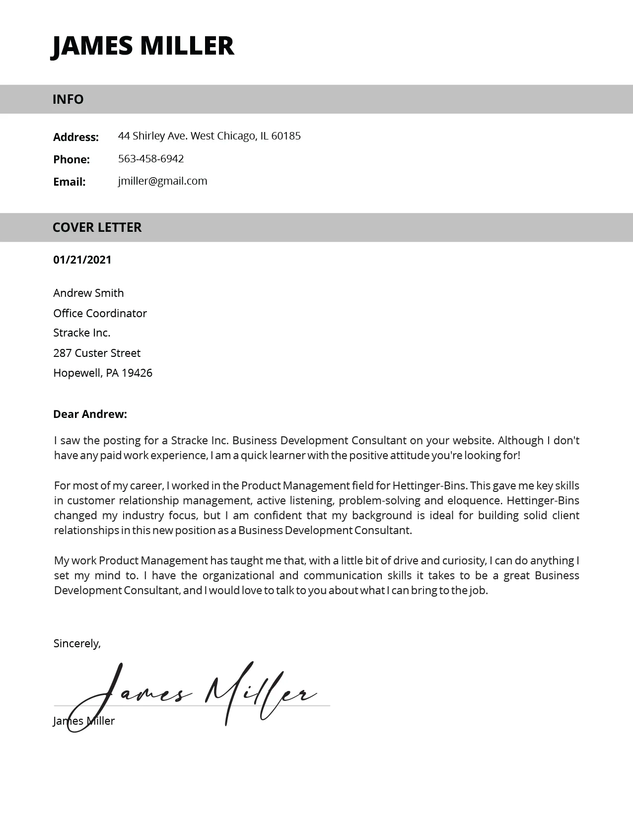 35482 tailoring cover letter