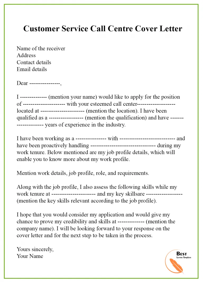 35488 cover letter formatting
