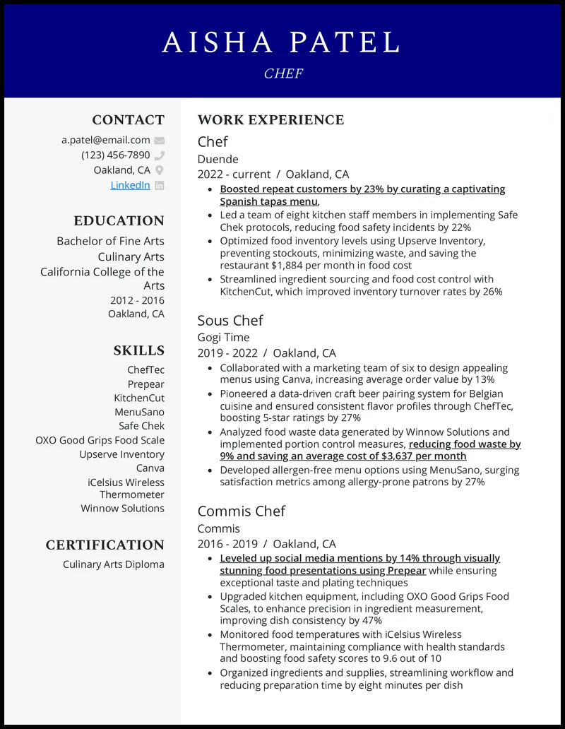 35491 chef proofreading