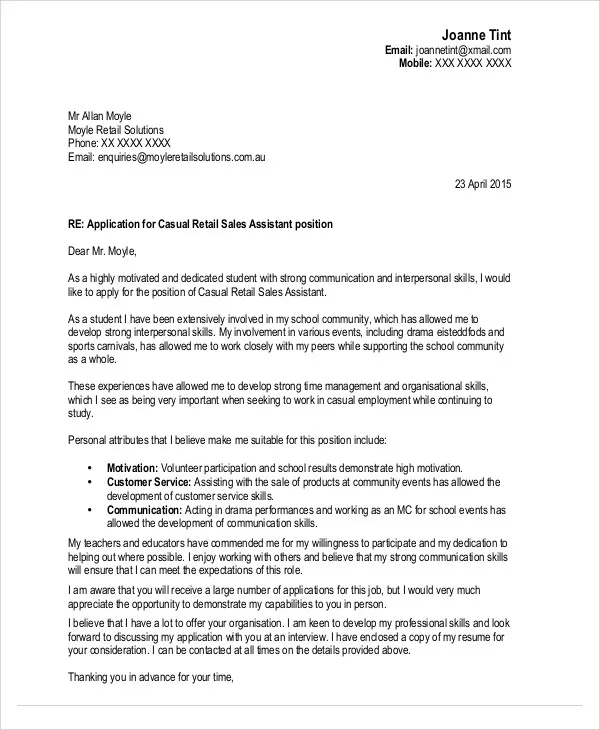 35492 tailoring cover letter