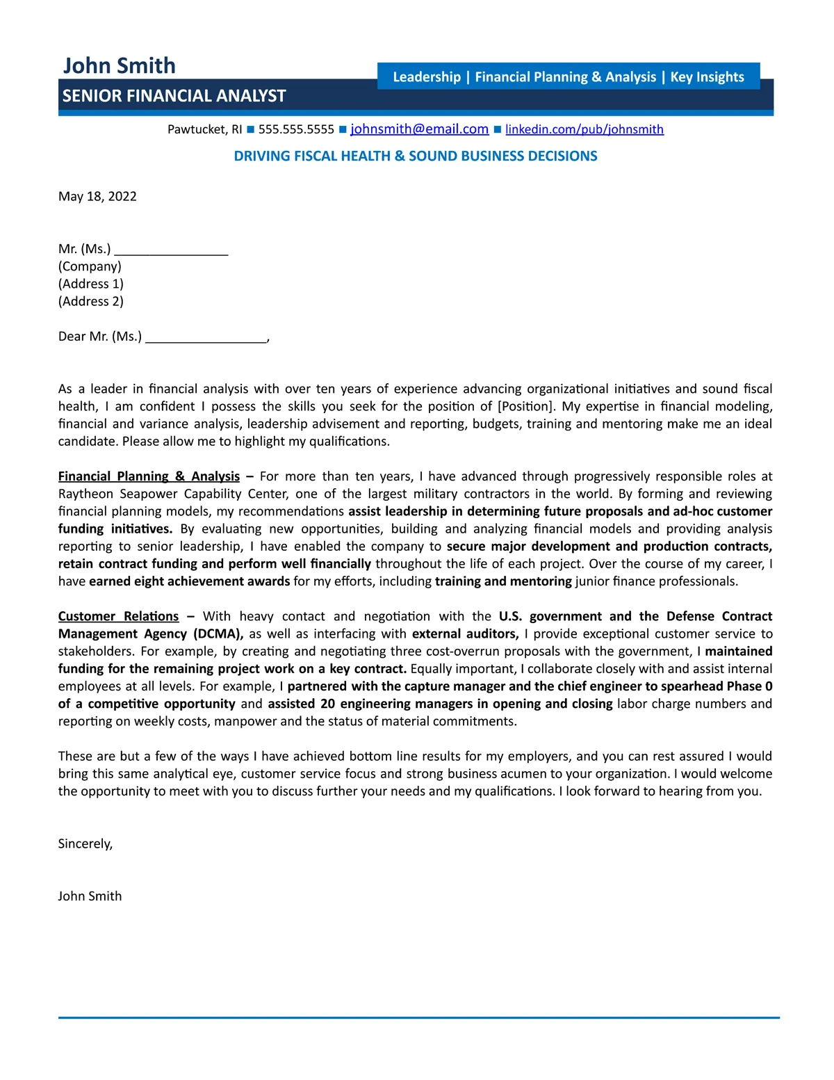35494 financial analyst cover letter 5