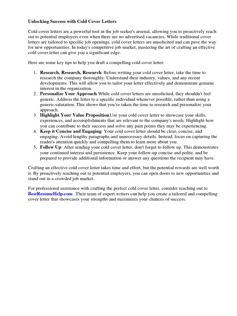 35495 cold cover letter writing