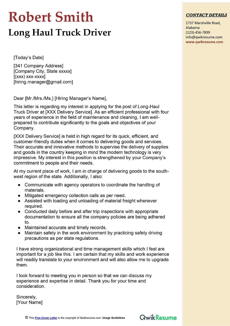 35496 truck driving company research