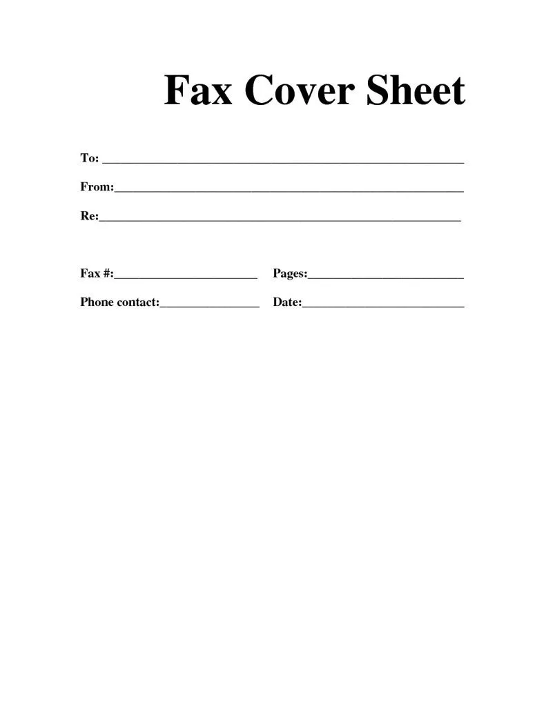 35497 fax cover letter elements