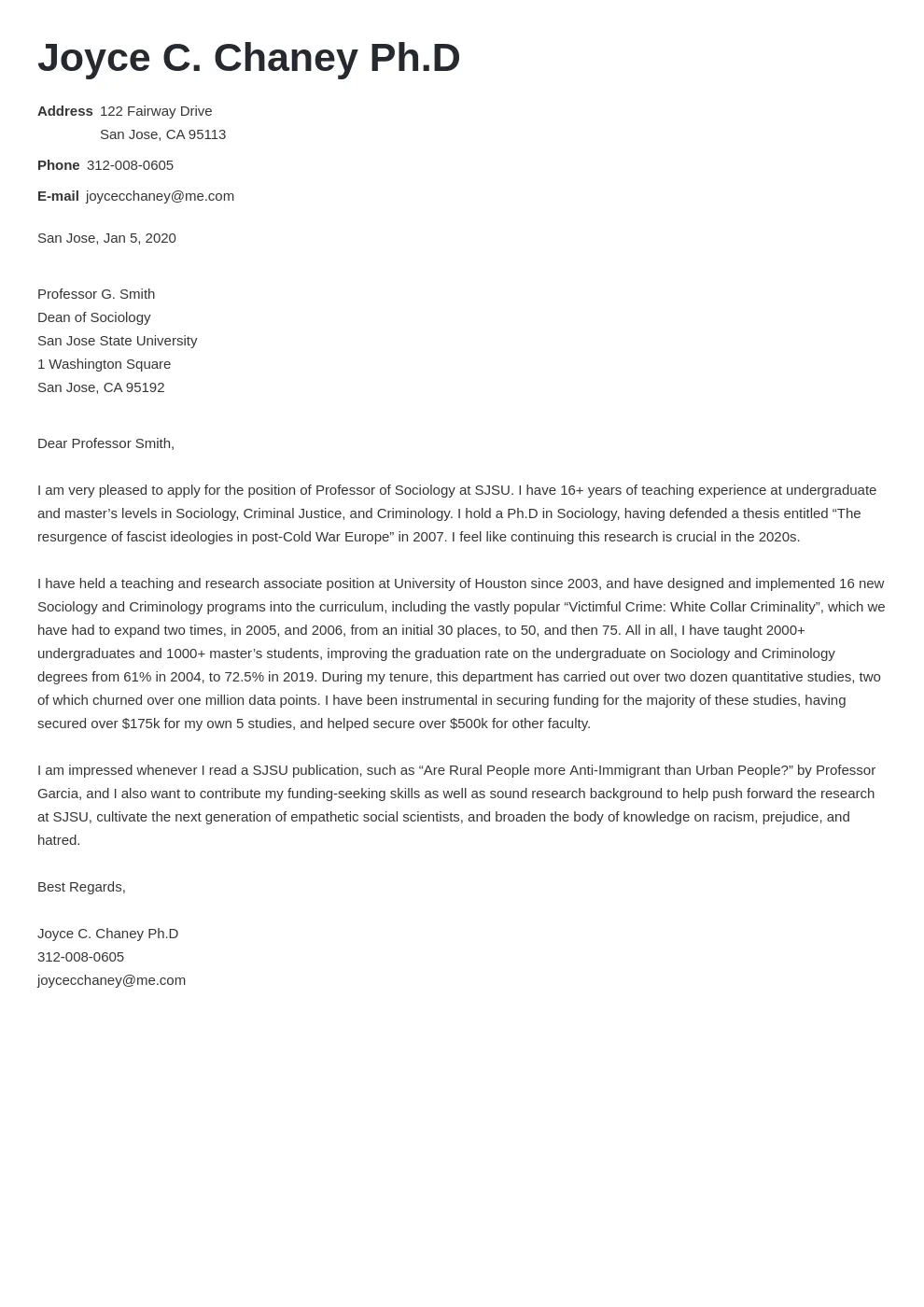 35505 academic cover letter teaching