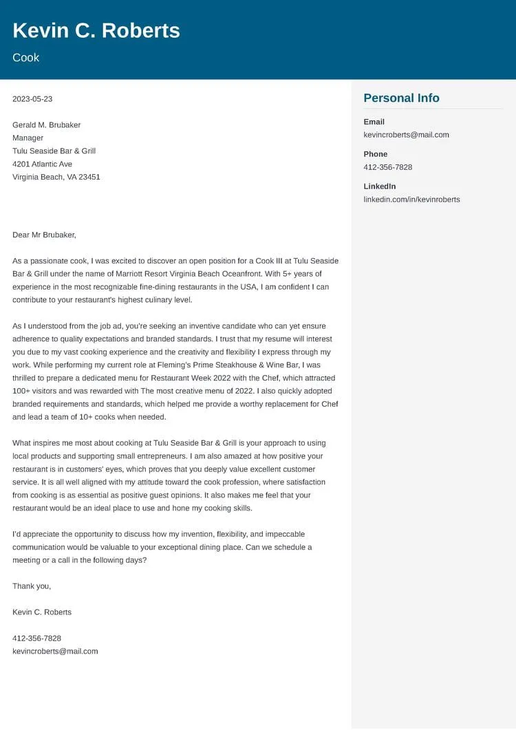 35524 cook cover letter formatting