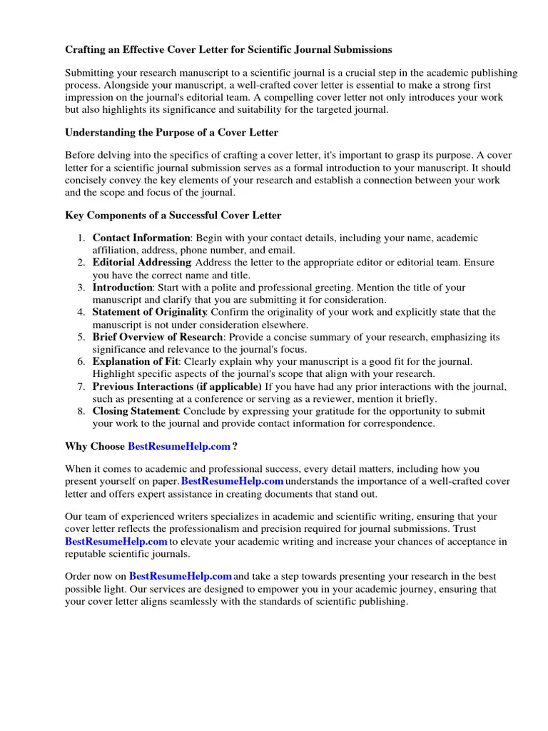 35542 cover letter example scientific journal