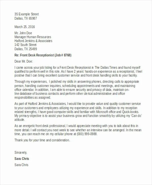 35597 cover letter formatting