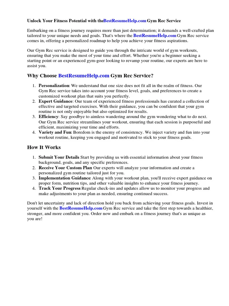 35597 gym receptionist cover letter