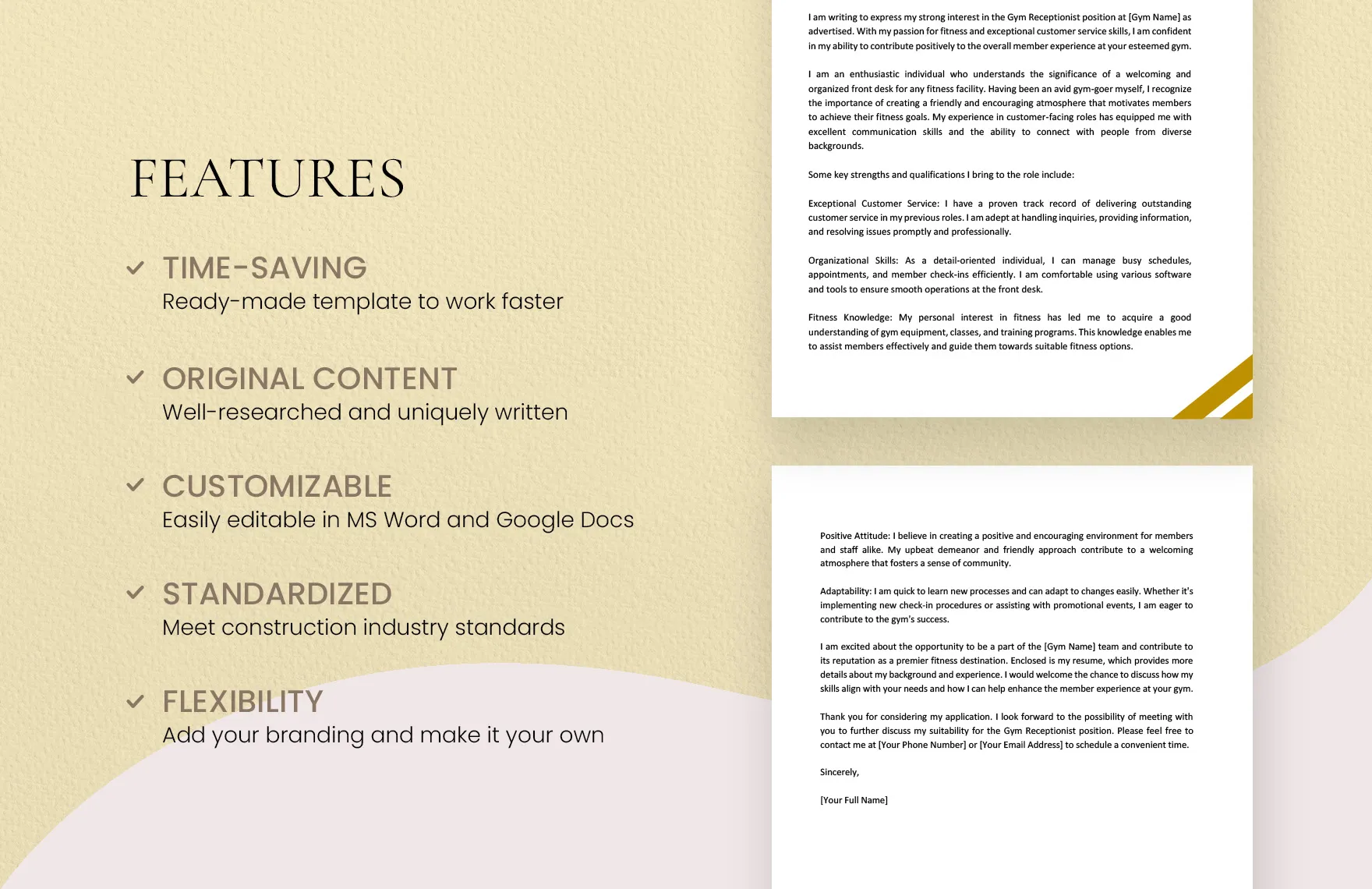 35597 gym receptionist enthusiasm