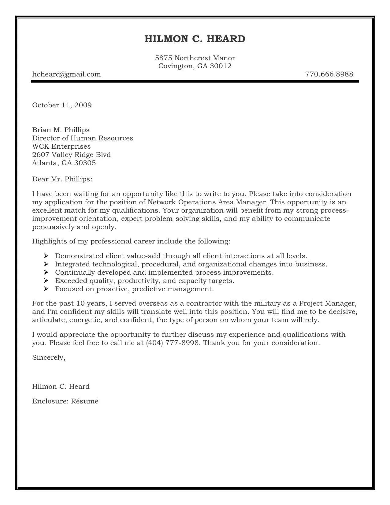 35603 cover letter formatting
