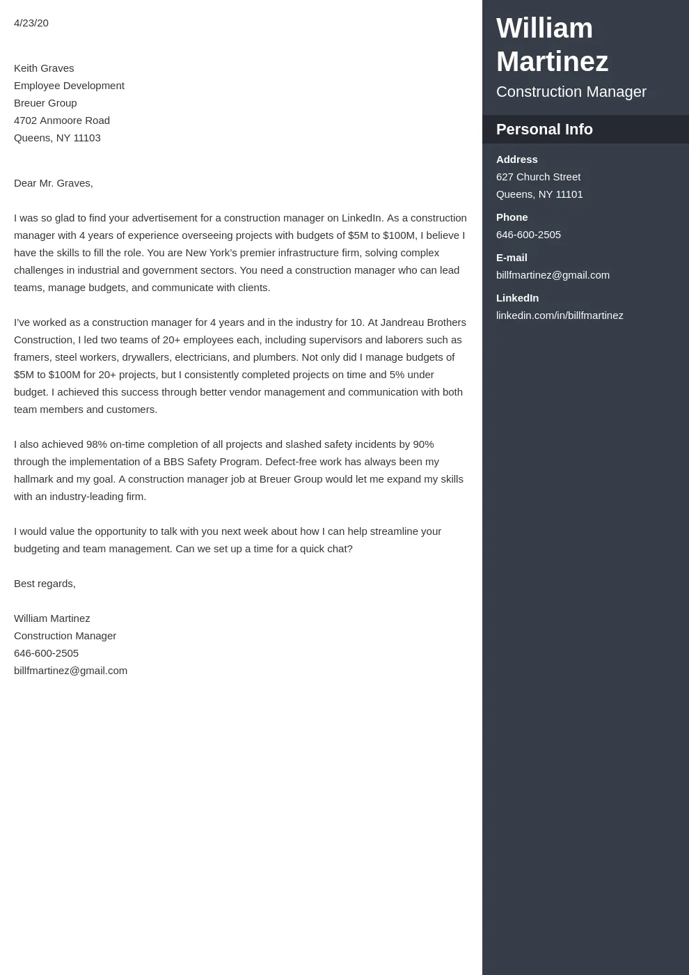 35632 cover letter layout