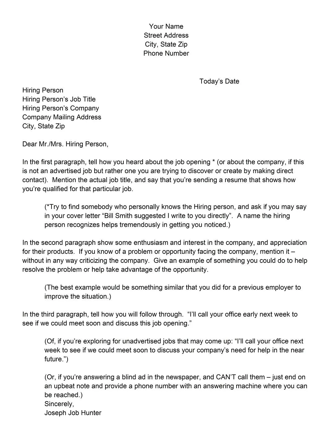 35646 cover letter formatting