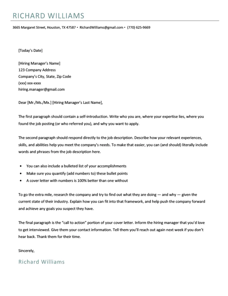 35653 cover letter formatting