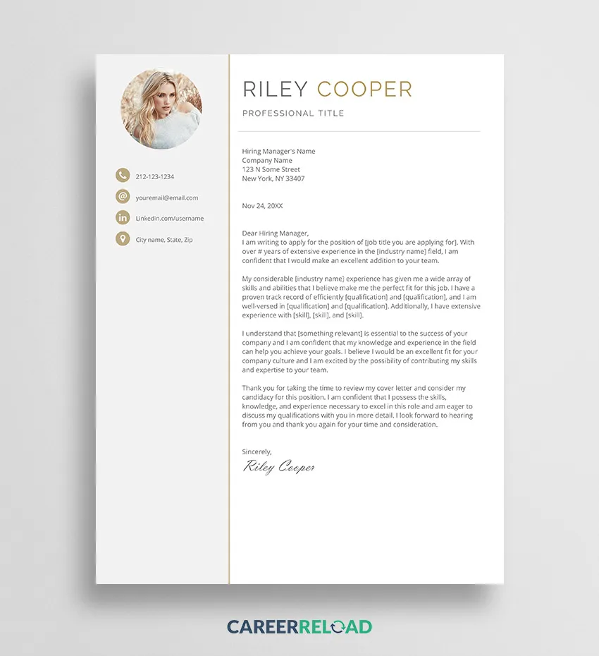 35657 cover letter margins