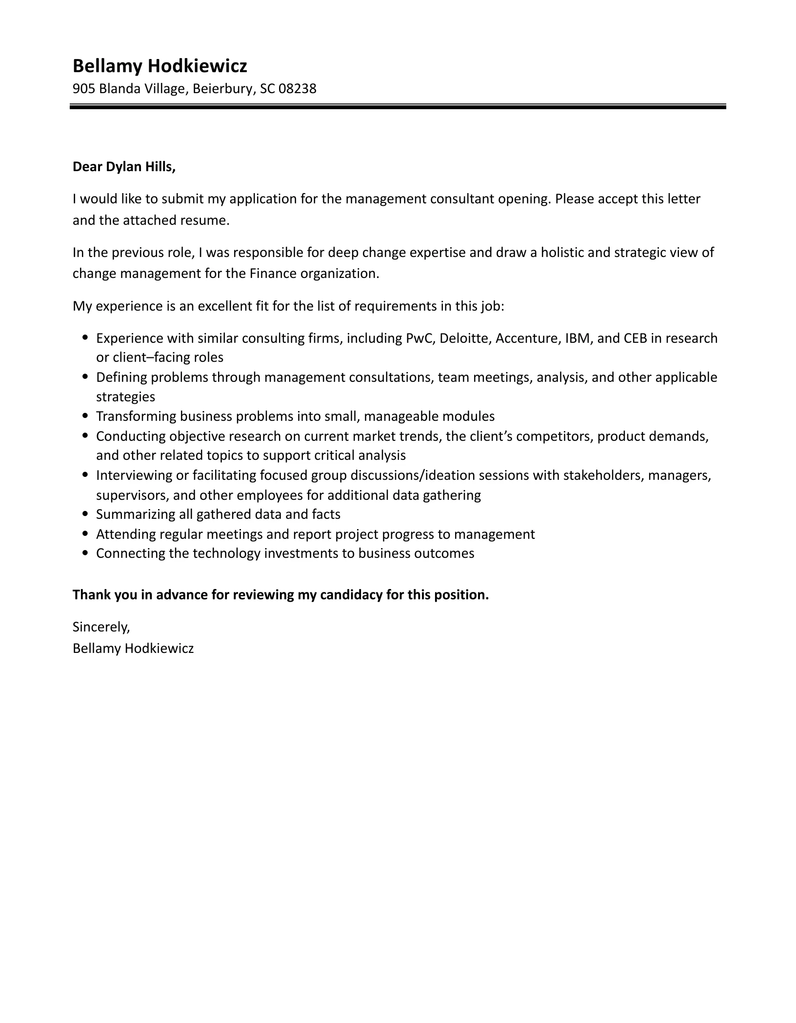 35659 management consultant tailored