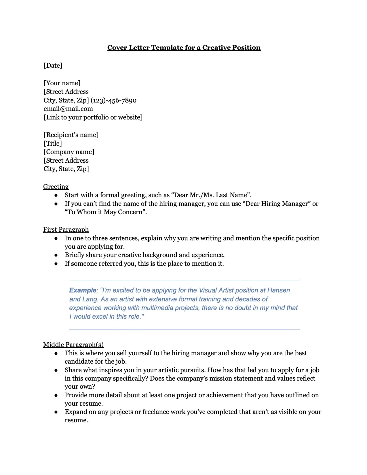 35663 cover letter tips