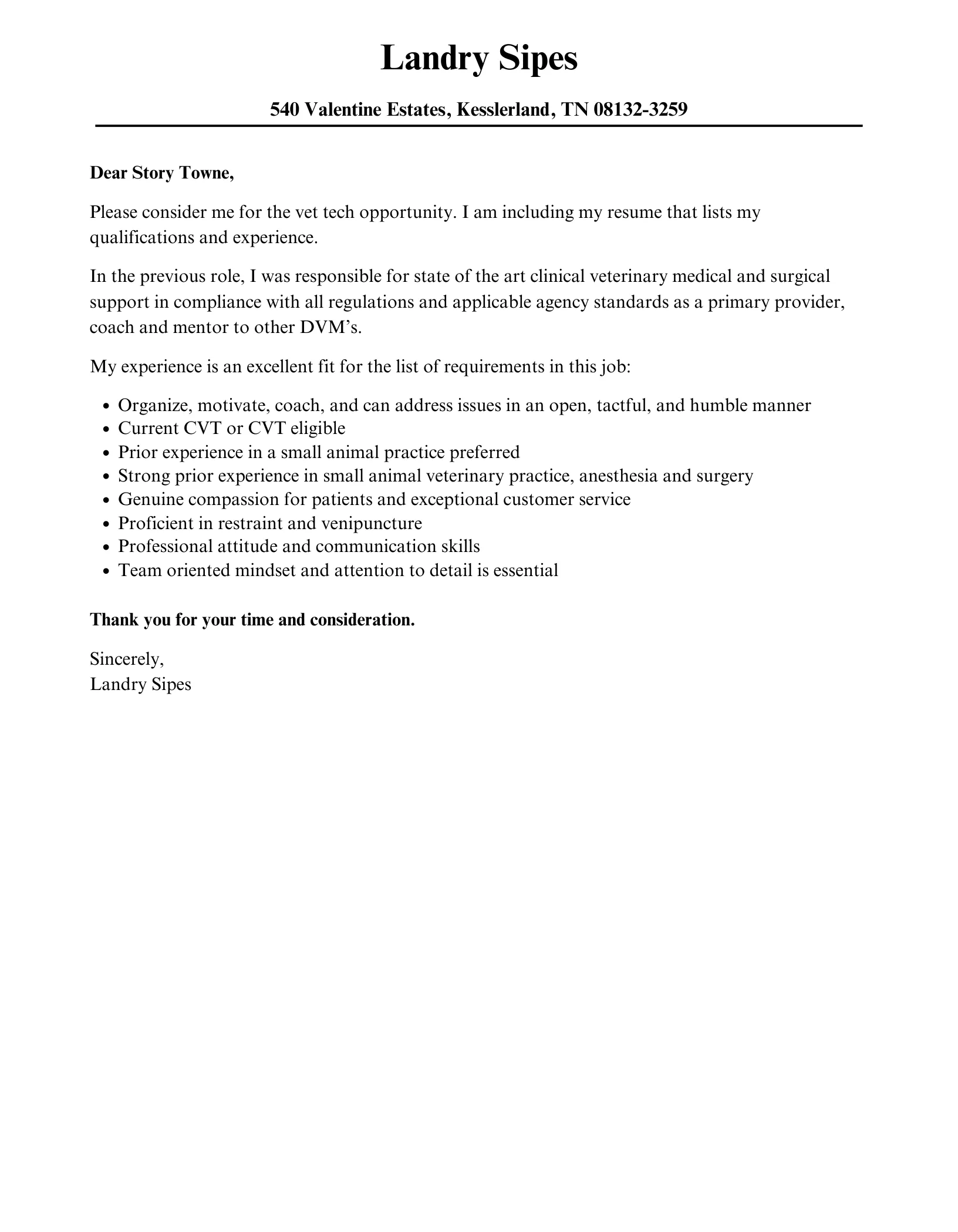35685 cover letter structure