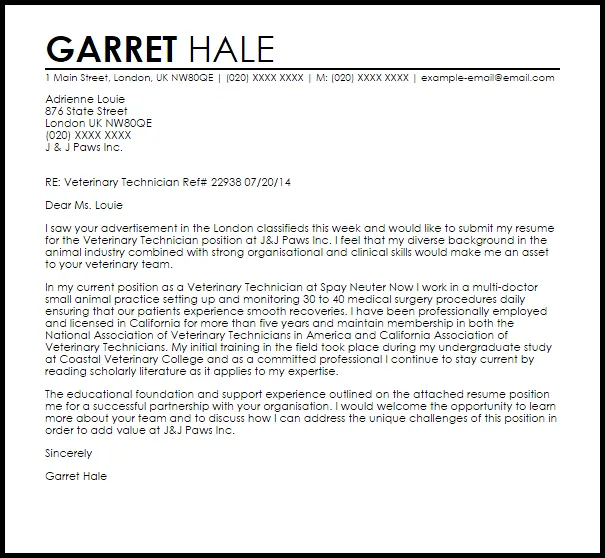 35685 vet tech skills