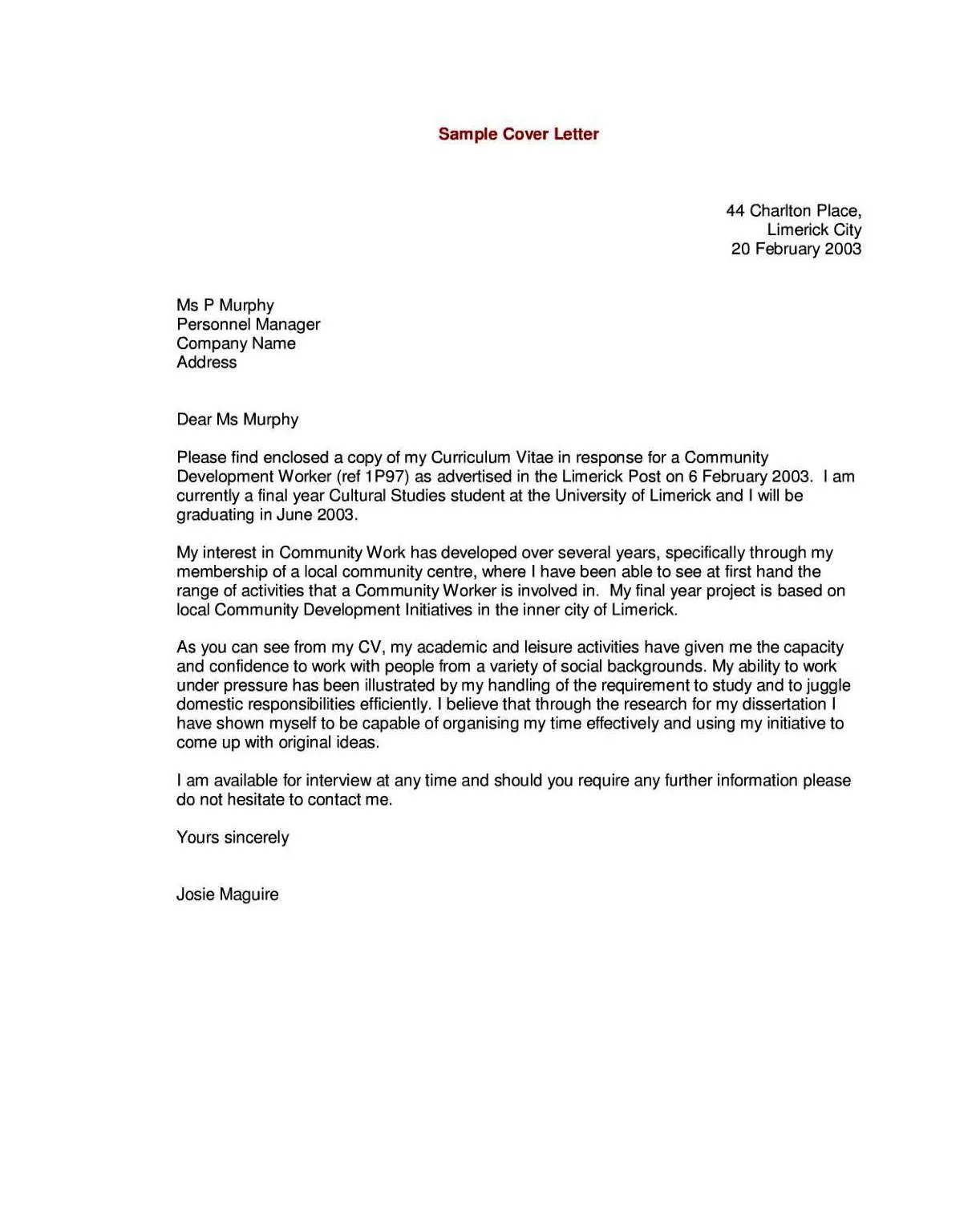 35692 cover letter structure