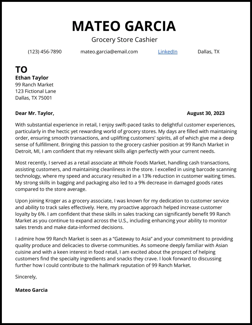 35699 cashier interview tips