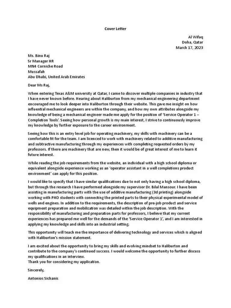 35707 cover letter contest submission