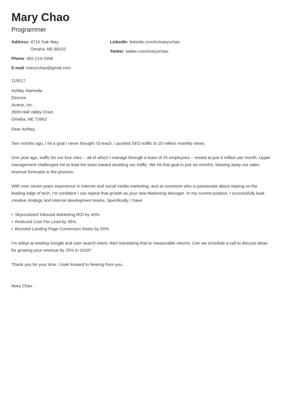 35715 proofreading cover letter