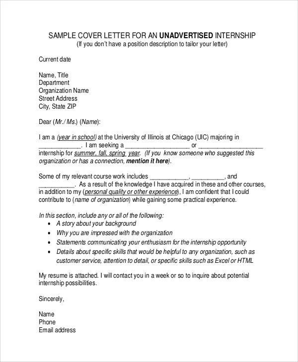 35719 finance internship cover letter company research