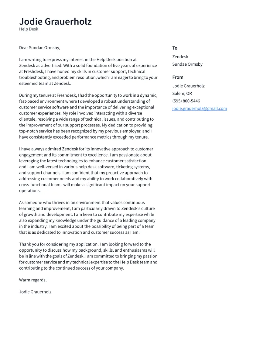 35723 help desk cover letter guide