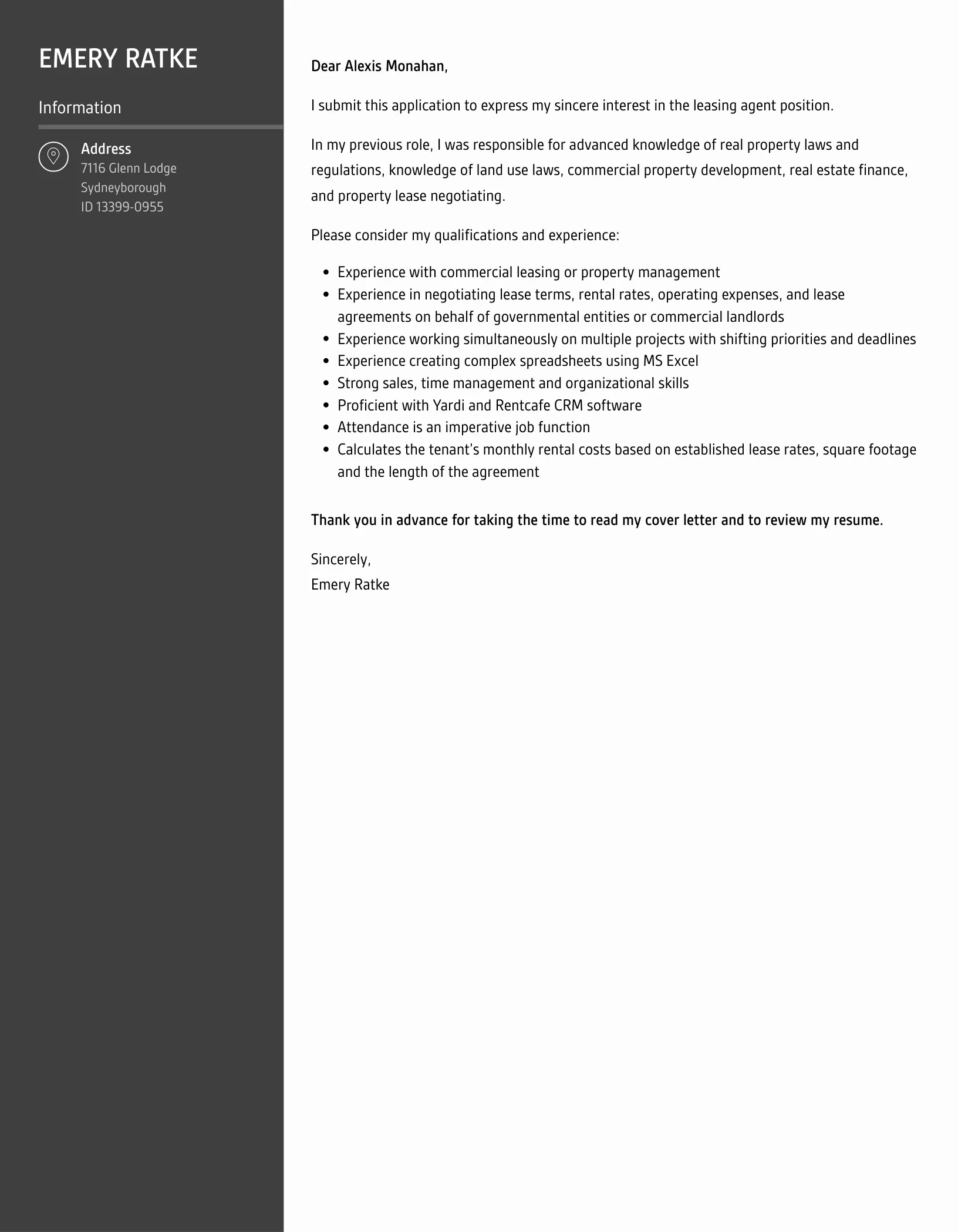 35732 cover letter editing