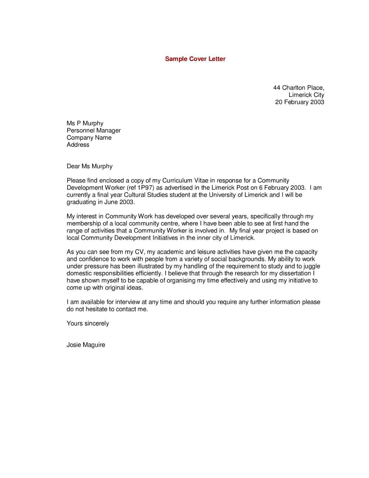 35733 cover letter vs resume