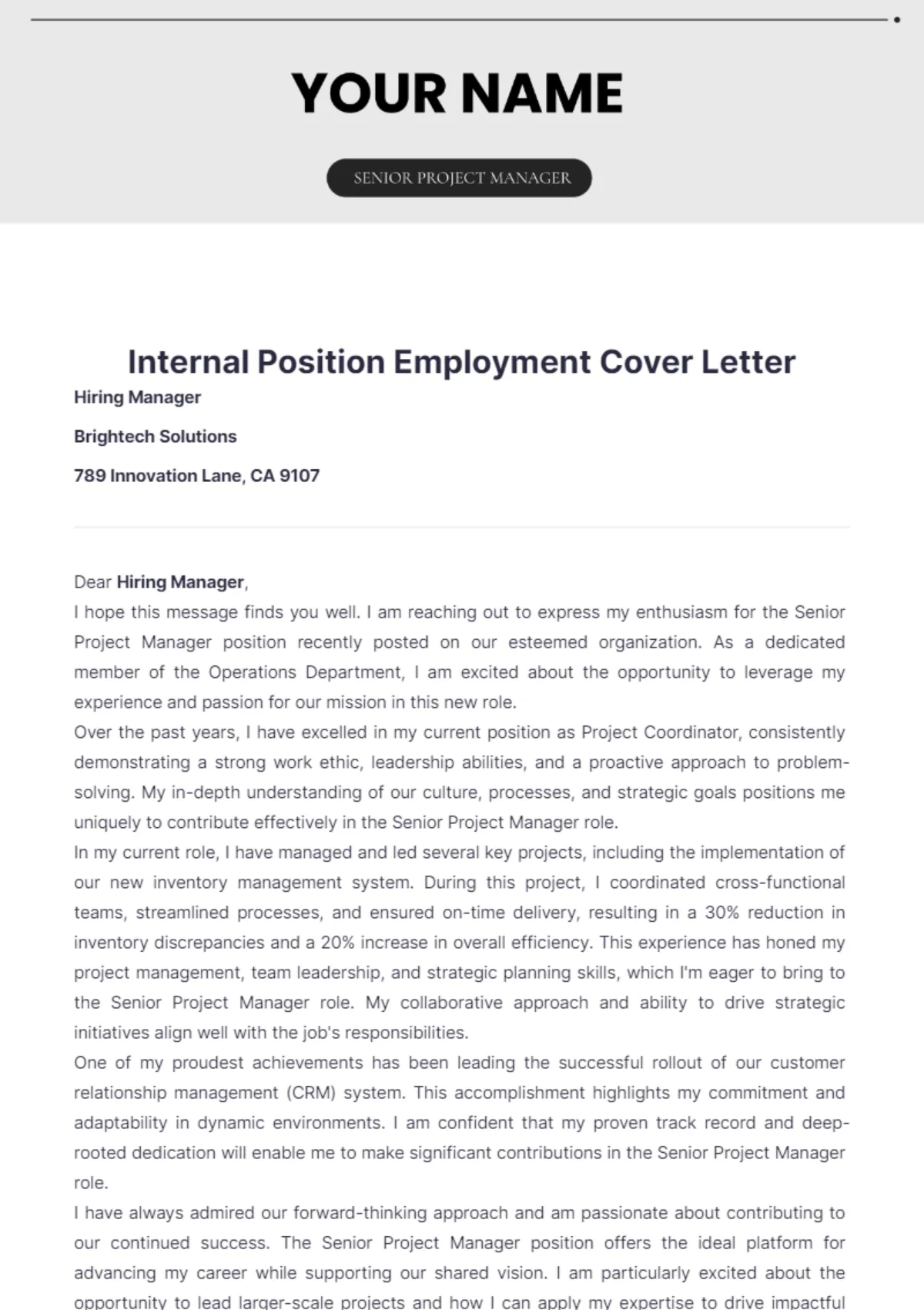 35738 internal cover letter formatting