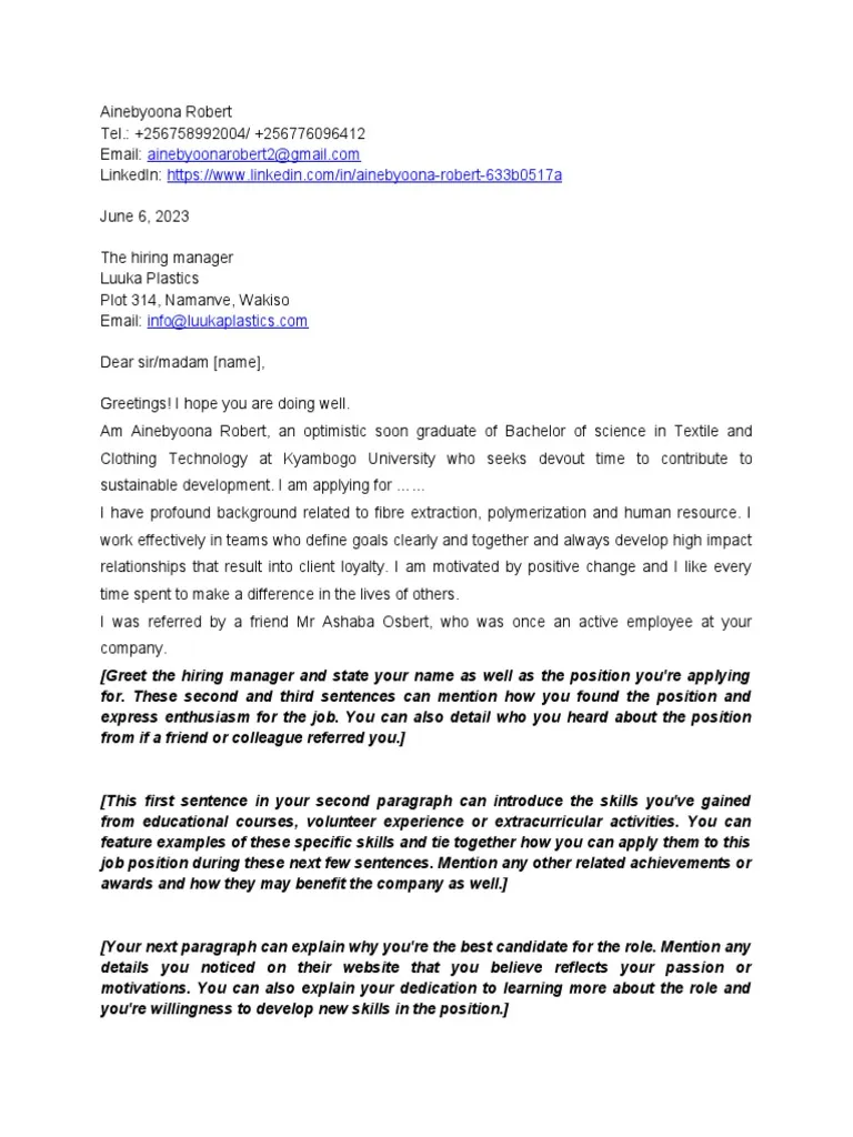 35755 cover letter importance