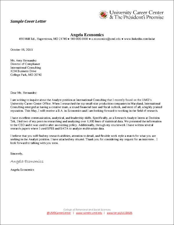 35760 cover letter format