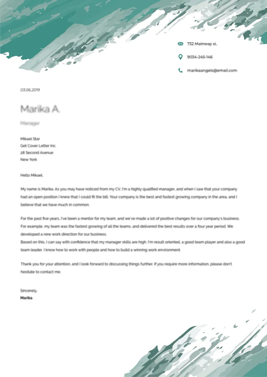 35764 creative cover letter