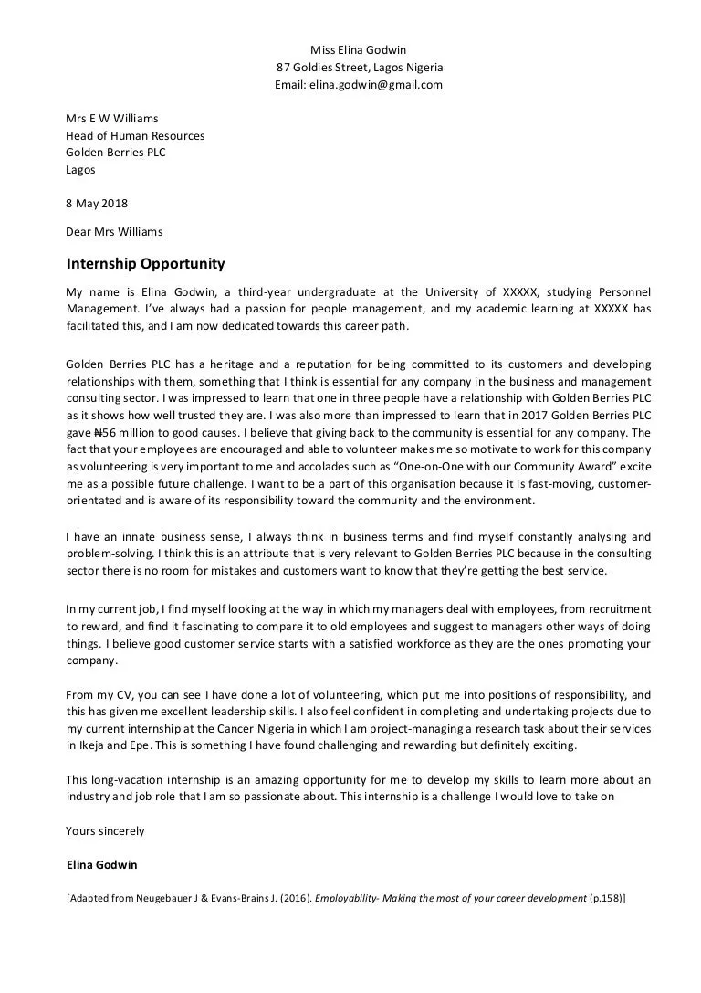 35765 formatting cover letter